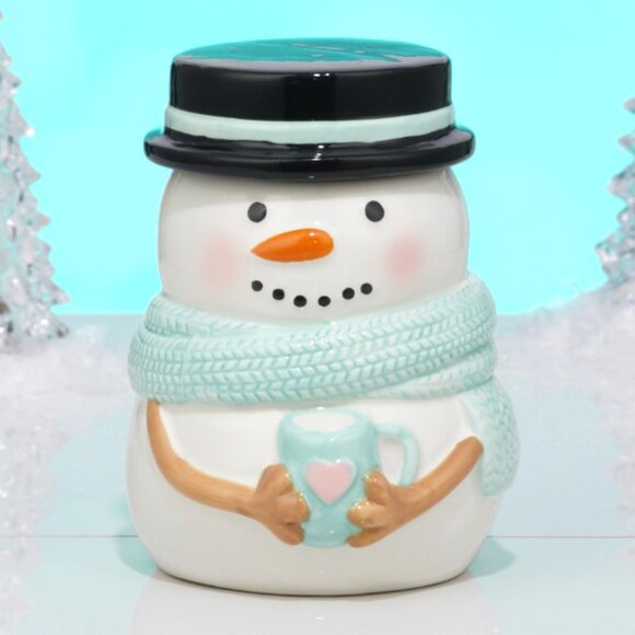 Holiday Snowman Ceramic Jar - Charmed Aroma Christmas / Winter - Picture 1 of 1